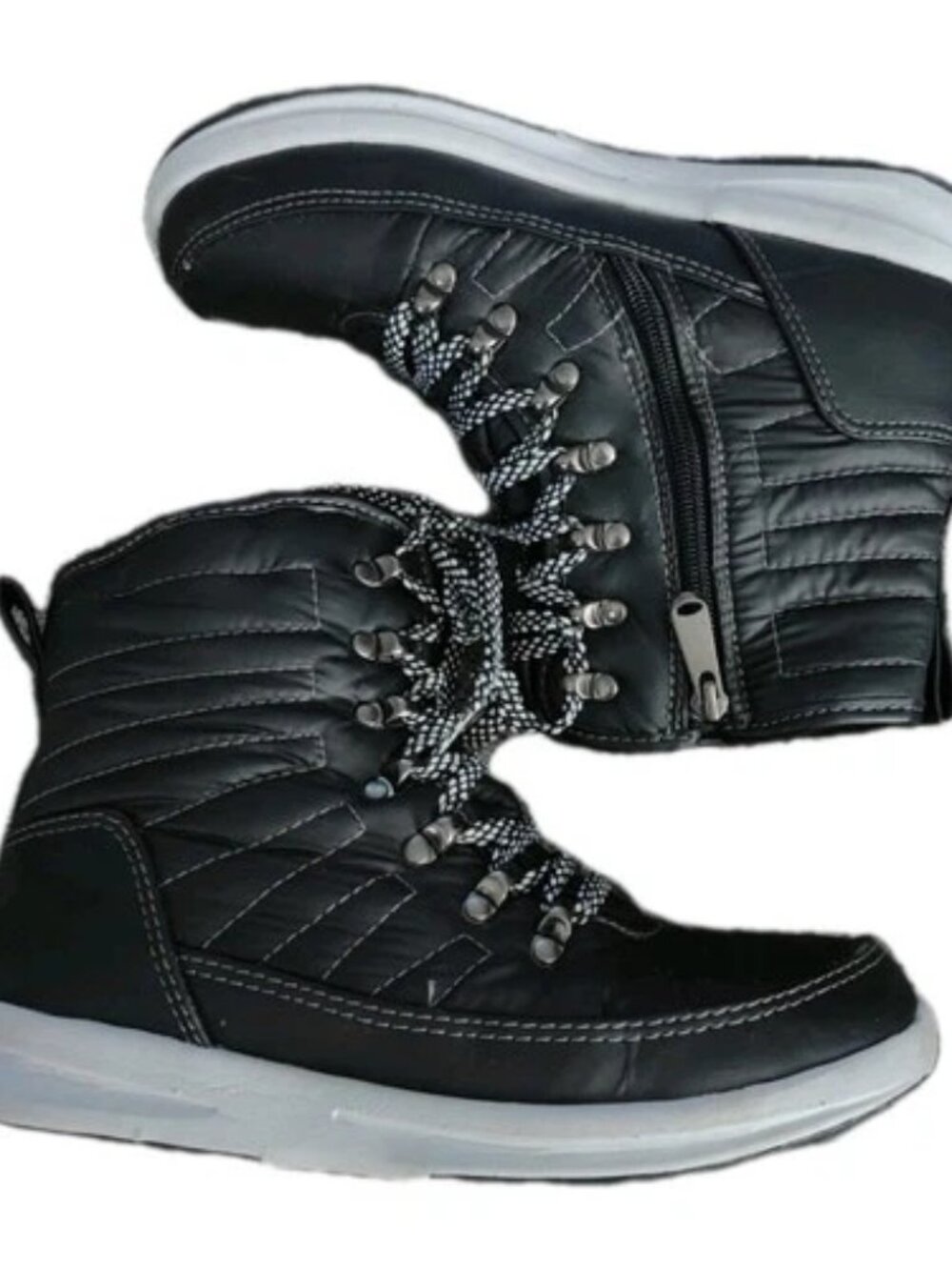 Weatherproof Alexa Black Lace Up Ankle Boots Women's Size 8M